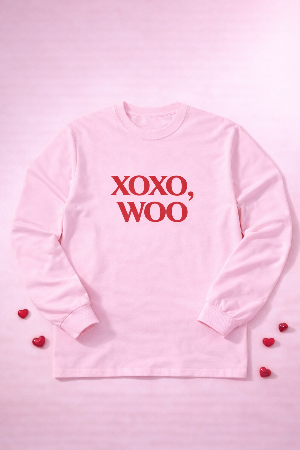 XOXO, WOO Long Sleeve Tee — Ultra Cotton Essential