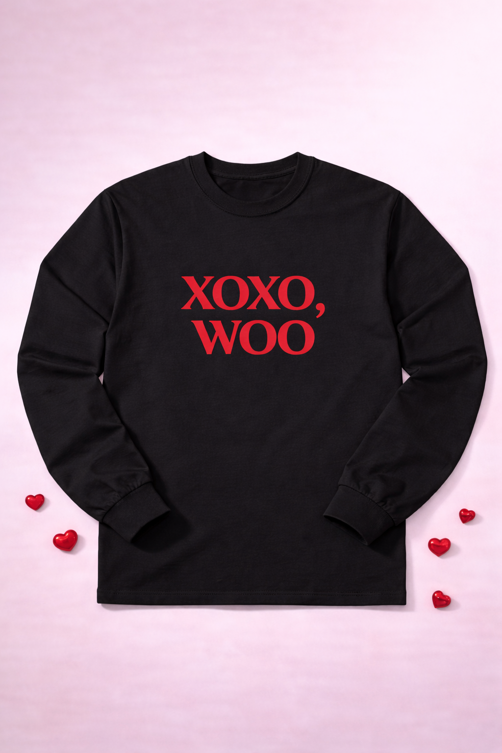 XOXO, WOO Long Sleeve Tee — Ultra Cotton Essential